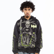Load image into Gallery viewer, Wrathboy 3 Sword fullzip hoodie (Black)
