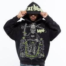 Load image into Gallery viewer, Wrathboy 3 Sword fullzip hoodie (Black)