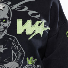 Load image into Gallery viewer, Wrathboy 3 Sword fullzip hoodie (Black)