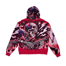 Load image into Gallery viewer, Stray full-zip hoodie (Dark Red)