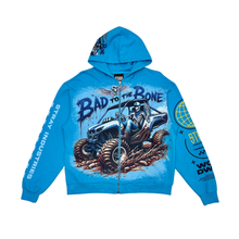Load image into Gallery viewer, Stray full-zip hoodie (Blue Wave)
