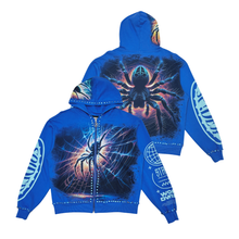 Load image into Gallery viewer, Stray full-zip hoodie (Royal Blue)