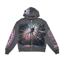 Load image into Gallery viewer, Stray full-zip hoodie (Charcoal)