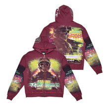 Load image into Gallery viewer, Stray full-zip hoodie (Maroon)