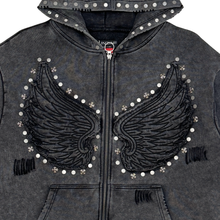 Load image into Gallery viewer, Gunzinii french terry hoodie set (Black)