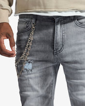 Load image into Gallery viewer, Melee "HANNIBAL" JEANS (SPLIT CHARCOAL WASH)