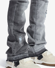 Load image into Gallery viewer, Melee "HANNIBAL" JEANS (SPLIT CHARCOAL WASH)