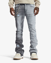 Load image into Gallery viewer, Melee "HANNIBAL" JEANS (SPLIT CHARCOAL WASH)