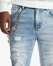 Load image into Gallery viewer, Melee "HANNIBAL" JEANS (SPLIT BLUE WASH)