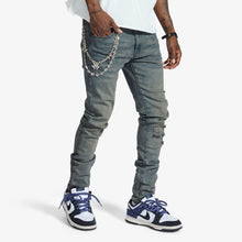 Load image into Gallery viewer, Melee "V12" JEANS (BLUE OIL WASH)