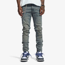 Load image into Gallery viewer, Melee "V12" JEANS (BLUE OIL WASH)