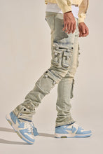 Load image into Gallery viewer, PHEELINGS "EMPOWERED ESSENCE" STACK CARGO DENIM (LIGHT BLUE)
