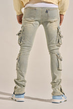Load image into Gallery viewer, PHEELINGS "EMPOWERED ESSENCE" STACK CARGO DENIM (LIGHT BLUE)