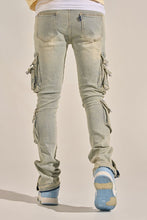 Load image into Gallery viewer, PHEELINGS "EMPOWERED ESSENCE" STACK CARGO DENIM (LIGHT BLUE)