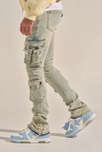 Load image into Gallery viewer, PHEELINGS "EMPOWERED ESSENCE" STACK CARGO DENIM (LIGHT BLUE)