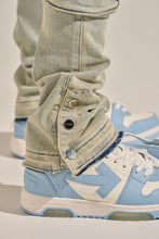 Load image into Gallery viewer, PHEELINGS "EMPOWERED ESSENCE" STACK CARGO DENIM (LIGHT BLUE)