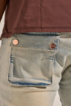 Load image into Gallery viewer, PHEELINGS "24/7" STACK CARGO DENIM (BLUE WASH)