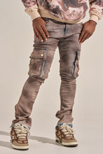 Load image into Gallery viewer, PHEELINGS "BUILT TO HEAL" CARGO STACK DENIM (FADED MAROON)
