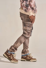 Load image into Gallery viewer, PHEELINGS "BUILT TO HEAL" CARGO STACK DENIM (FADED MAROON)