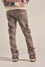 Load image into Gallery viewer, PHEELINGS "BUILT TO HEAL" CARGO STACK DENIM (FADED MAROON)