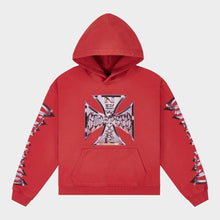 Load image into Gallery viewer, GODSPEED Chrome MOTTO Hoodie (Red Wash)