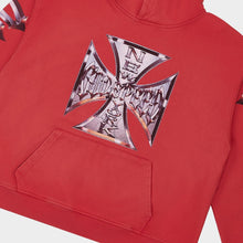 Load image into Gallery viewer, GODSPEED Chrome MOTTO Hoodie (Red Wash)