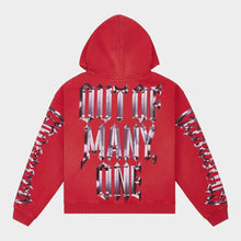 Load image into Gallery viewer, GODSPEED Chrome MOTTO Hoodie (Red Wash)