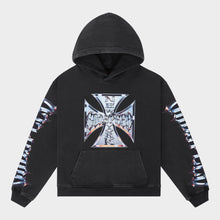 Load image into Gallery viewer, GODSPEED Chrome MOTTO Hoodie (Black wash)