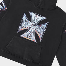 Load image into Gallery viewer, GODSPEED Chrome MOTTO Hoodie (Black wash)