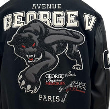 Load image into Gallery viewer, George V Paris Varsity Jacket (BLACK/BLACK)