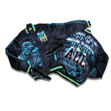 Load image into Gallery viewer, RETRO LABEL Win Them All SATIN JACKET (RETRO 11 GAMMA BLUE)