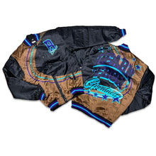 Load image into Gallery viewer, RETRO LABEL GREATNESS  Satin JACKET (RETRO 9 light olive)