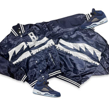 Load image into Gallery viewer, RETRO LABEL SATIN JACKET (RETRO 5 MIDNIGHT NAVY)