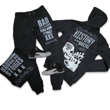 Load image into Gallery viewer, RETRO LABEL BAD DECISIONS HOODIE &amp; JOGGER SET (RETRO 12 BARON)