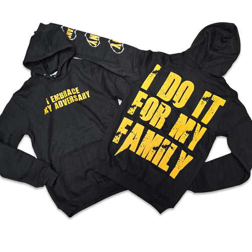 RETRO LABEL FAMILY HOODIE (RETRO 6 YELLOW OCHRE)