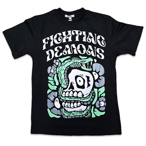 RETRO LABEL FIGHTING DEMONS SHIRT (RETRO 3 GREEN GLOW)