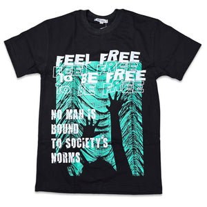 RETRO LABEL FEEL FREE SHIRT (Retro Air Jordan 1 Retro High OG GREEN GLOW)