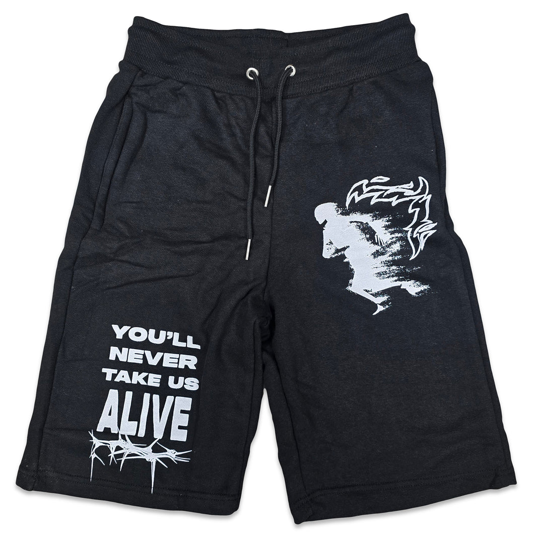 Retro Label ALIVE Shorts (Retro 6 REVERSE OREO)