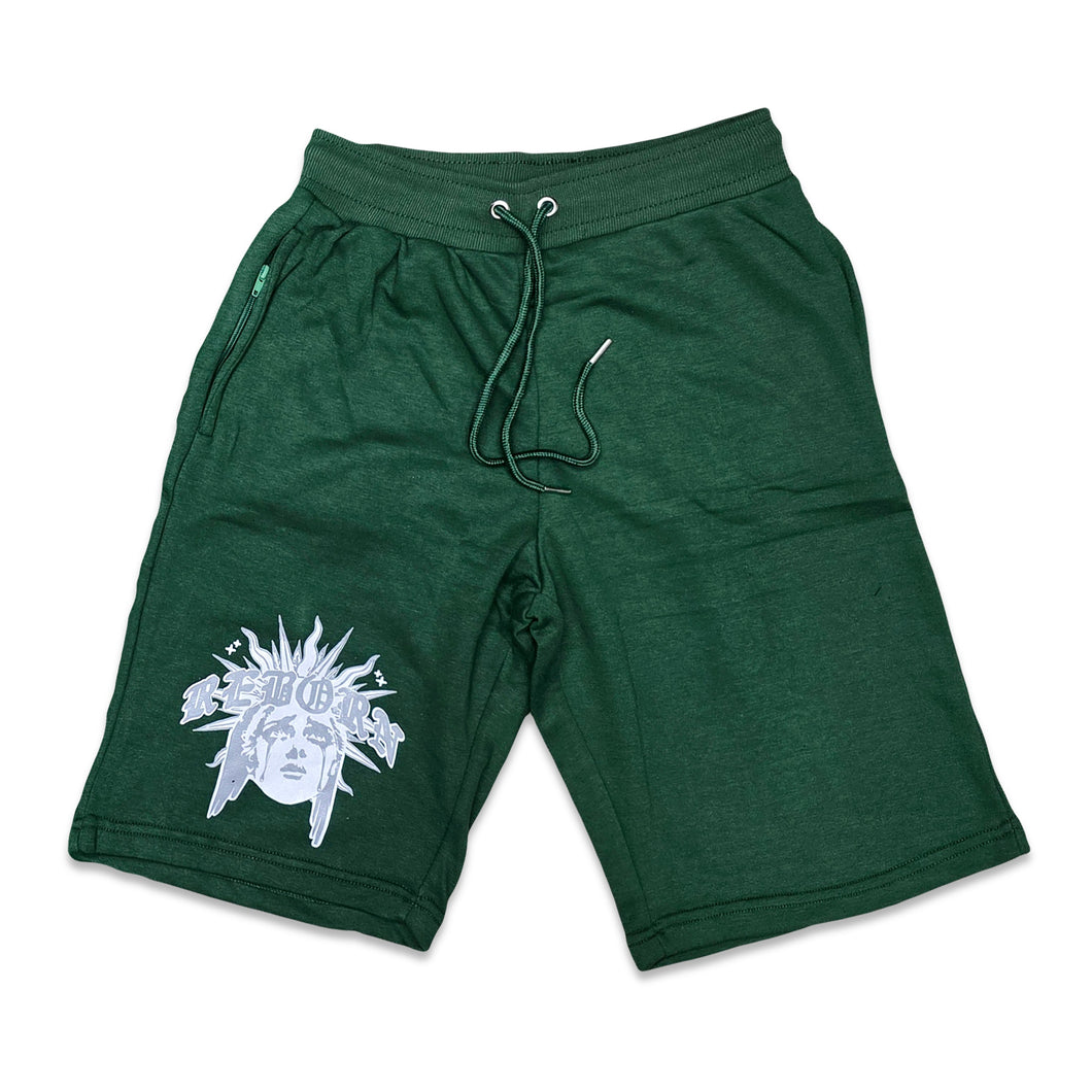 Retro Label REBORN Shorts (Retro 4 green oxide)