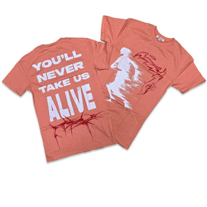 RETRO LABEL ALIVE SHIRT (Retro 13 Dune Red)