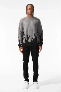 Jordan Craig Inferno Crewneck Sweater (Ebony)