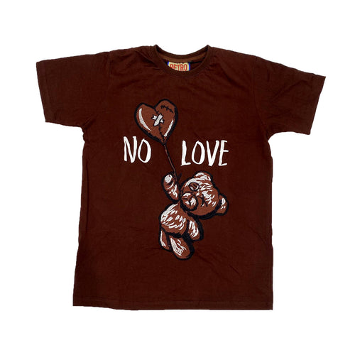 Retro Label No Love Shirt (Retro 1 Dark Mocha)