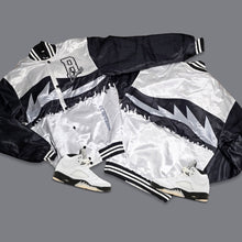 Load image into Gallery viewer, RETRO LABEL RETRO SATIN JACKET (RETRO 5 Wolf Grey)