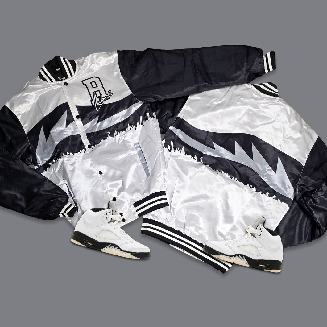 RETRO LABEL RETRO SATIN JACKET (RETRO 5 Wolf Grey)