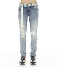 Load image into Gallery viewer, Cult of Individuality ROCKER SLIM STRETCH MENS JEANS /w BELT (SKITTLE)