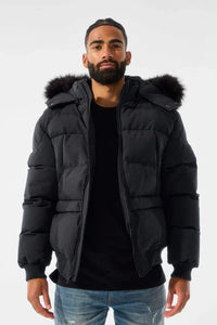 Jordan Craig Cross Bay Bomber Jacket (Noir)