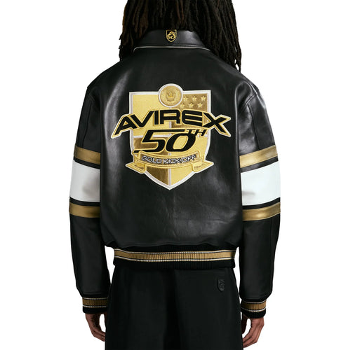 Avirex 50TH ANNIVERSARY JACKET (Black/Gold)