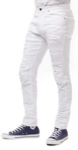 Load image into Gallery viewer, Smoke Rise Fashion Jeans Rip &amp; Repair (White)