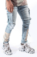 Load image into Gallery viewer, Serenede Cyber Cloud Cargo Jeans