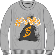 Load image into Gallery viewer, Retro Label Blessed Crewneck (Retro 3 Cool Grey)